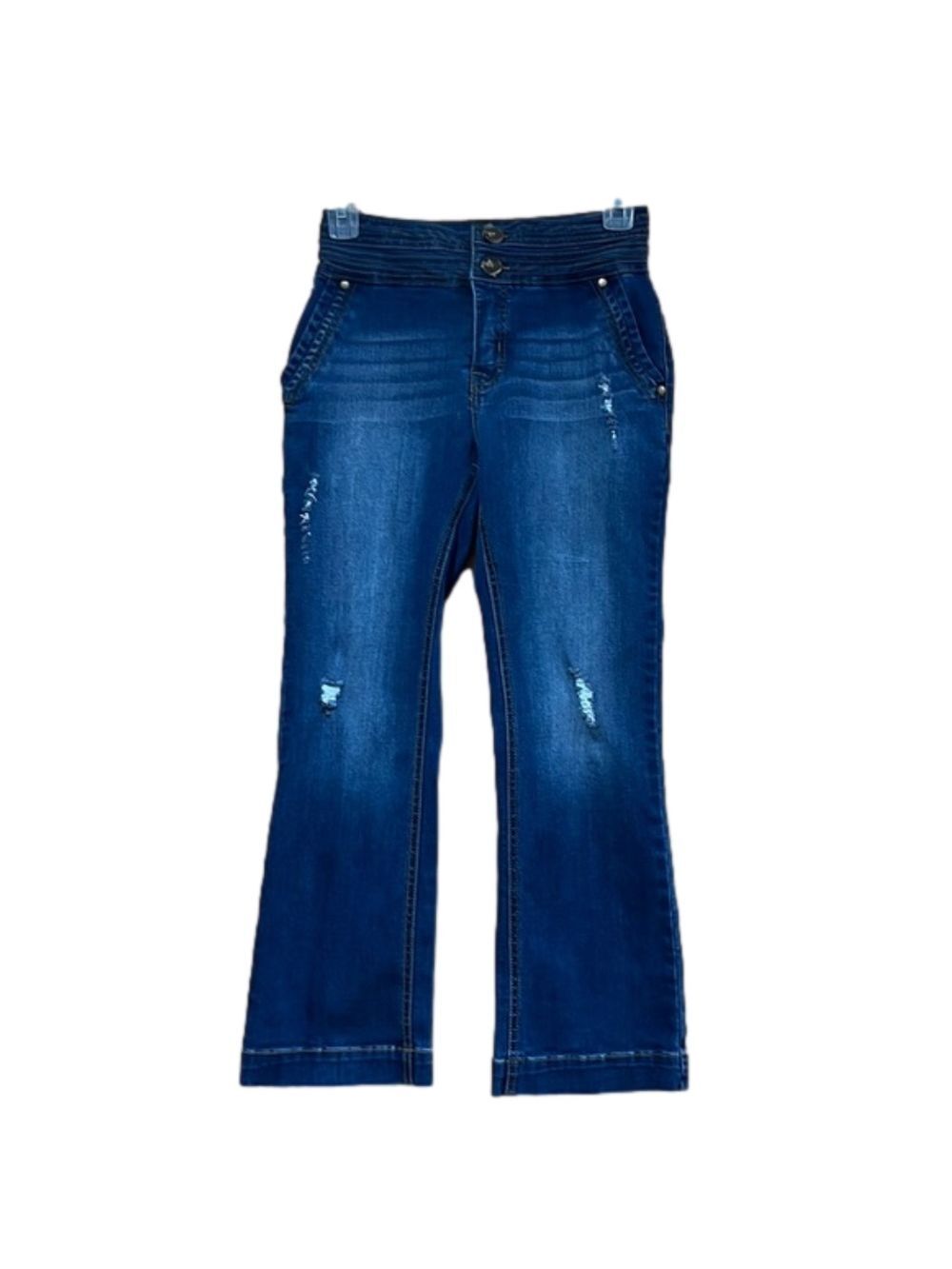 Versona Denim Jeans Straight Leg Distressed Woman's Size 2